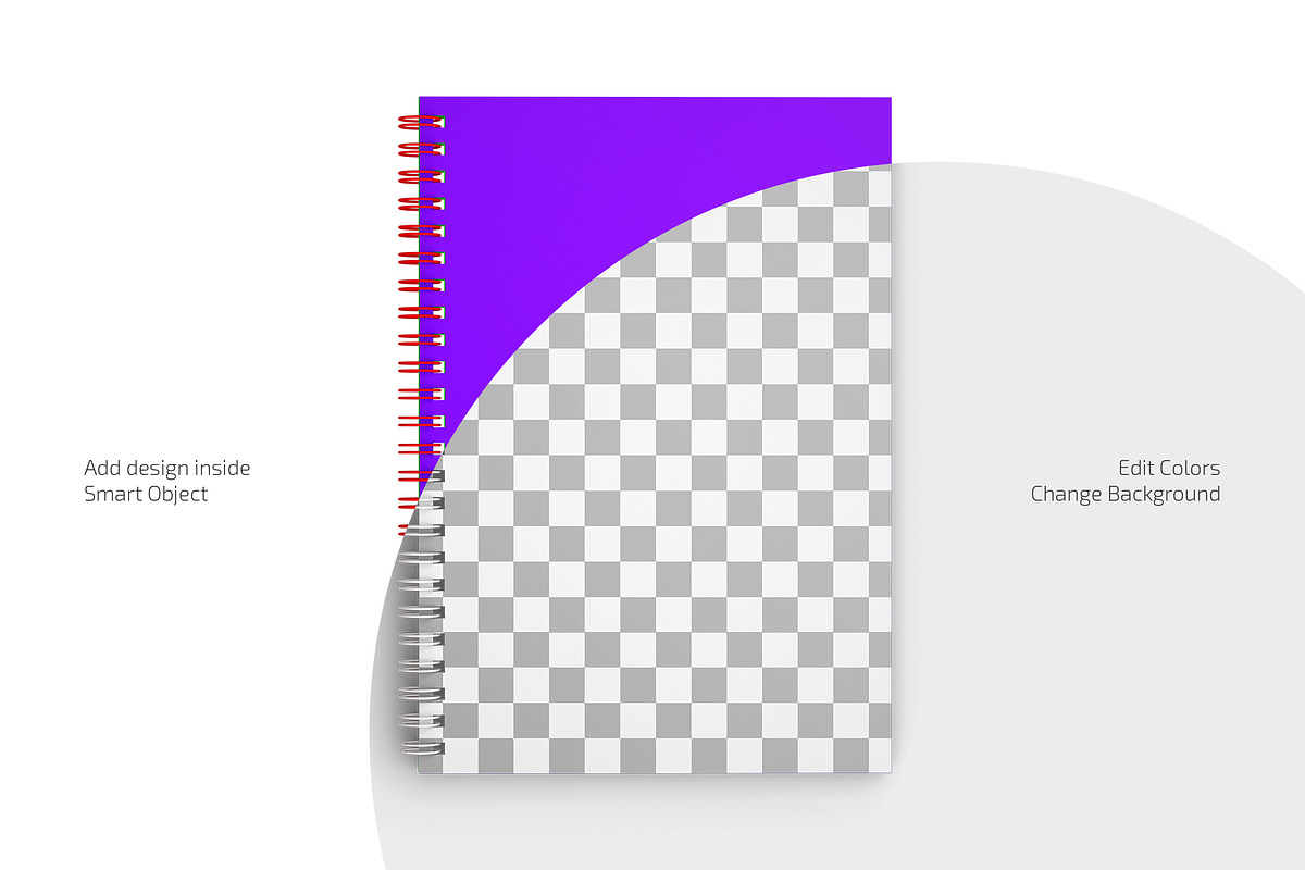 Spiral Notepad Mockup Set, a Books & Magazine Mockup by Country4k (Photo 2 of 4)
