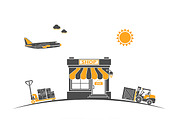 Freight Transport Infographics, a Technology Illustration by TAlex (Thumbnail 2 of 6)