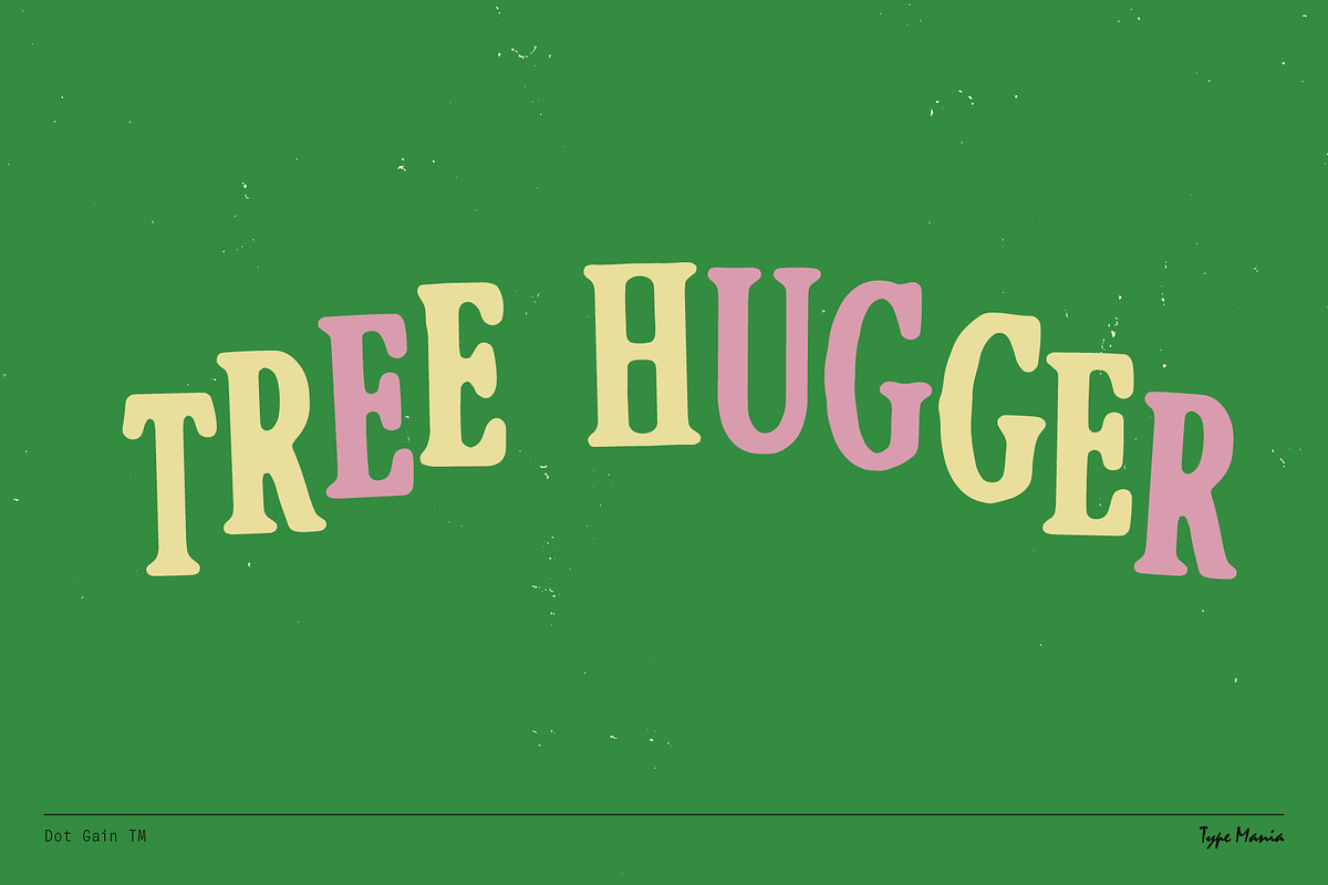 Dot Gain TM – Cozy Serif, a Serif Font by Type Mania (Photo 6 of 10)