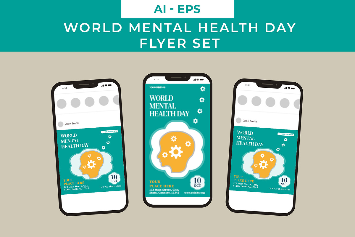 Health Day Flyer Set, a Flyer Template by Lakhan1998 (Photo 2 of 2)