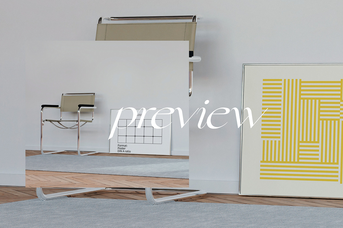 Frame Mockup Set BRAM, a Household Mockup by Bonumo (Photo 10 of 13)