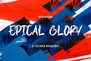EPICAL GLORY - Textured Brush Font, a Handwritten Font by StringLabs (Thumbnail 1 of 9)