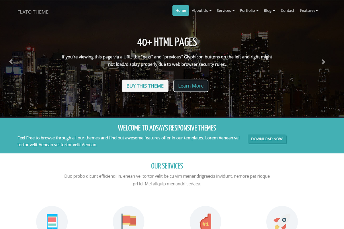 Flato Corporate & Business Theme, a Bootstrap Template by Responsive Business Theme (Photo 1 of 4)