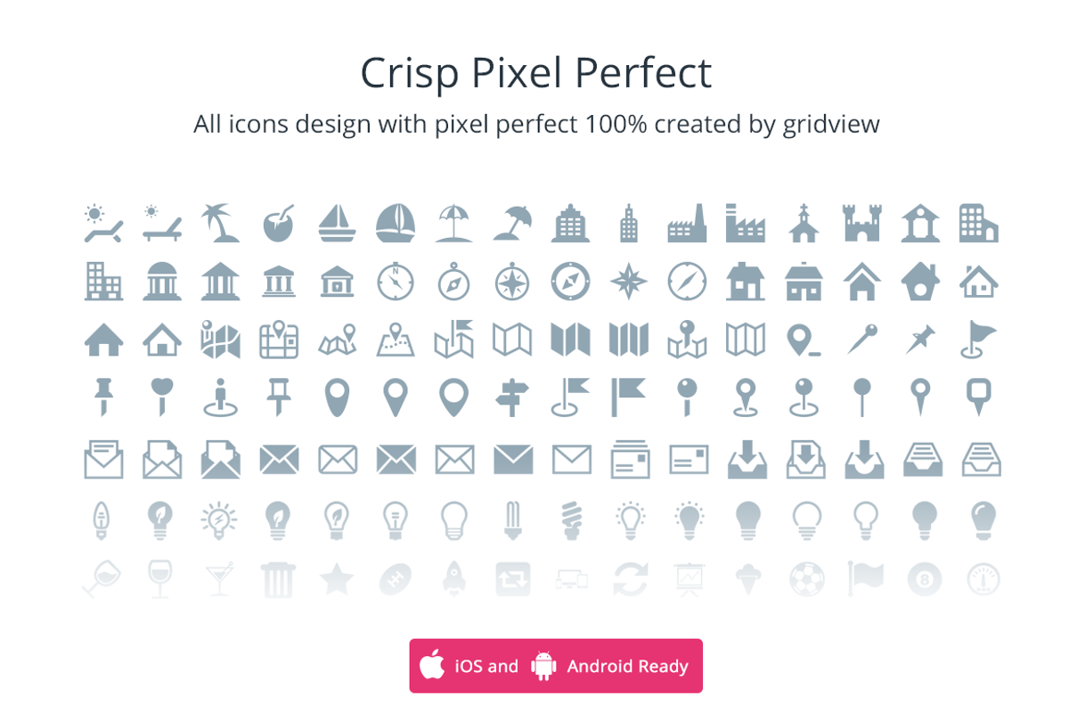 ☆ 1,075 Vector Icons -25% preview 2