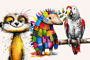 Doodle Cartoon African Animals, an Animal Illustration by PrintHaven Designs (Thumbnail 4 of 10)