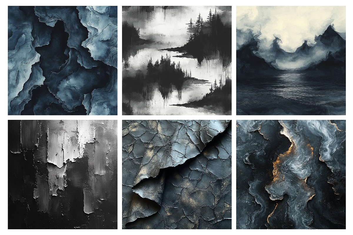 Dark Ink Textures, an Illustration by RobertsArt (Photo 4 of 5)