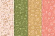 Hand drawn Wedding pattern bundle, a Pattern Graphic by CreativeChristiana (Thumbnail 7 of 14)