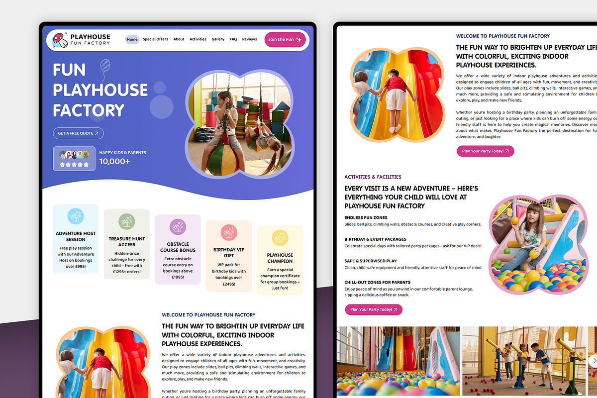 Kids Playhouse Wix Studio Website, a Wix Template by Kitteeh (Photo 10 of 14)