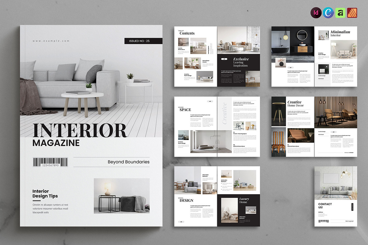 Interior Design Magazine Template, a Magazine Template by NorthPeak (Photo 1 of 9)