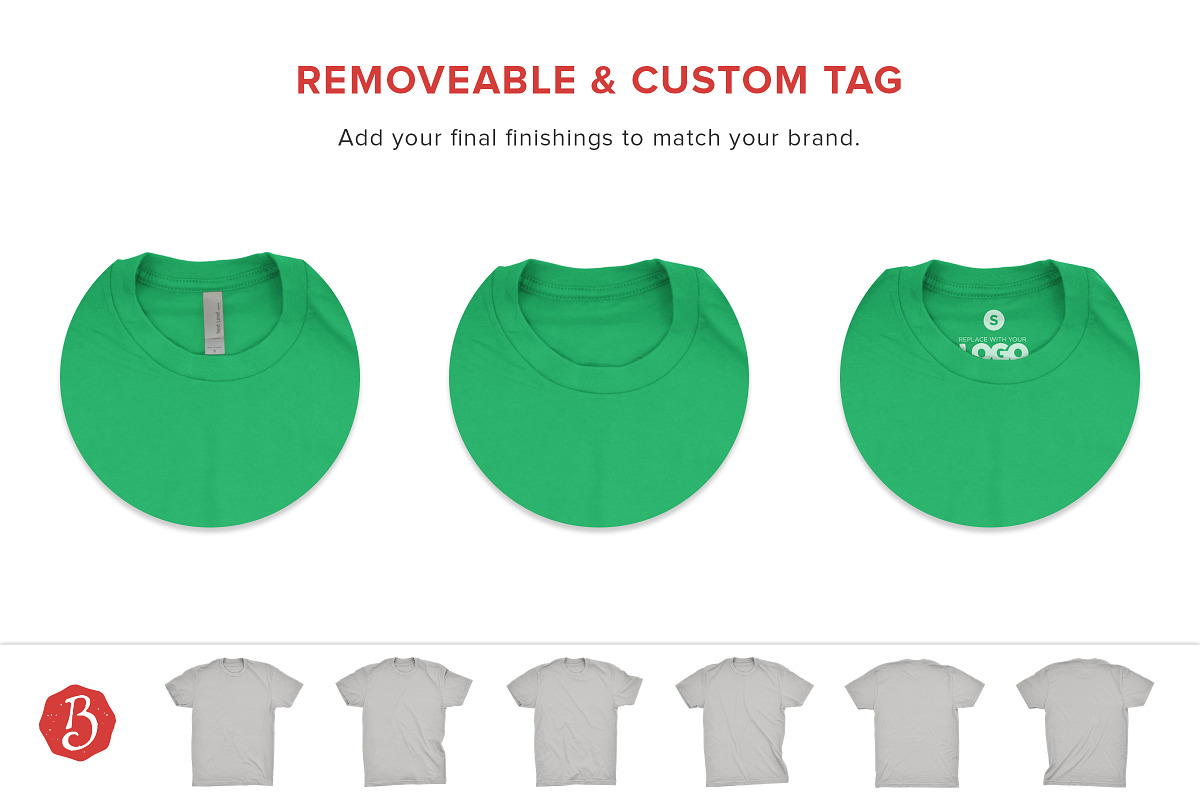 Next Level Cotton T-Shirt Mockups, a Shirt Mockup by Brent Galloway (Photo 4 of 5)
