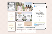 Photographer Instagram Templates, a Social Media Template by Little Creative Scribbles (Thumbnail 1 of 3)