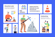 Labor Day Illustrations, a Person Illustration by Prosymbols (Thumbnail 6 of 11)
