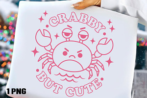 Crabby But Cute PNG, a Seasonal Illustration by DreamCafeArt