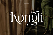 Kongli Elegant Serif Font, a Serif Font by Perfectype (Thumbnail 1 of 9)