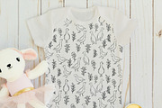 Line Art Cute Geese & Florals, an Animal Illustration by Jenteva Art (Thumbnail 12 of 16)