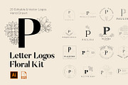 520 A to Z Floral Logos Bundle, a Branding & Logo Template by AN Productions (Thumbnail 125 of 223)