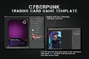 Cyberpunk Trading Card Game Template, a Decorative Illustration by Heavtryq Design (Thumbnail 2 of 4)