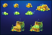 Set of wooden chests, coins, crystal, a Finance Illustration by Nearbirds (Thumbnail 3 of 4)