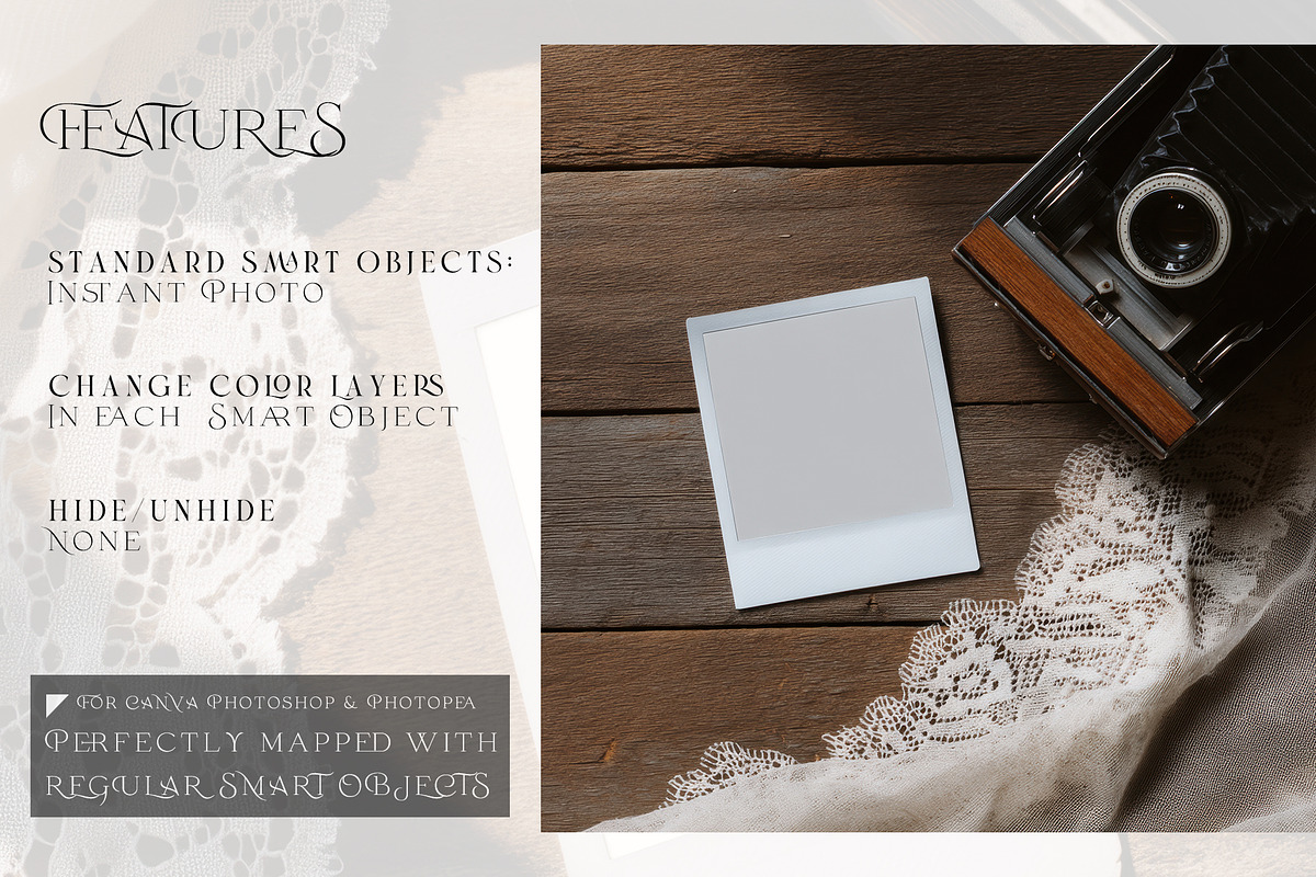 Instant Photo Mockups Collection, a Mockup by mock-ups (Photo 3 of 41)