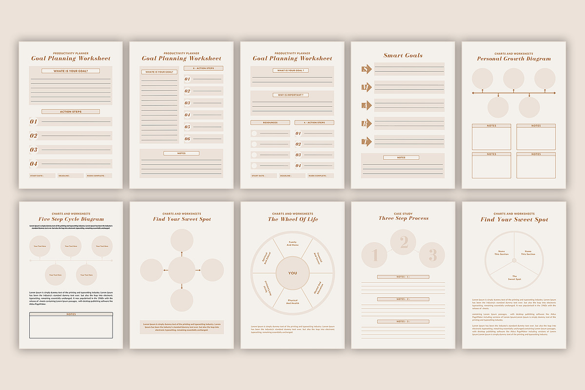 CANVA Elegant Workbook Template, a Print Template by DesignByStore (Photo 6 of 10)