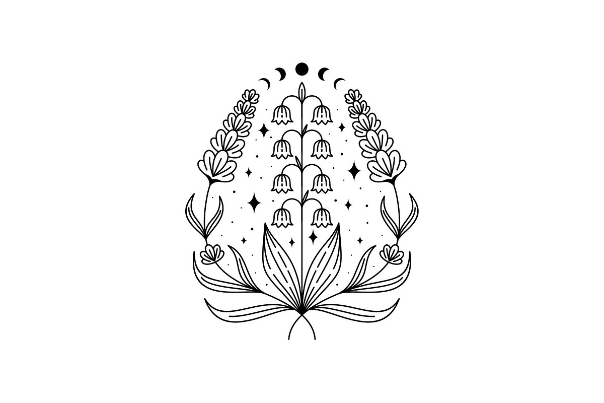Gemini Lavender and Lily Flower Logo, a Branding & Logo Template by Buqancreative (Photo 1 of 4)