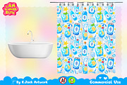Cute Blue Ocean Soda Seamless, a Background Graphic by K.JackArtwork (Thumbnail 7 of 8)