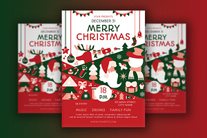 Merry Xmas Poster, a Poster Template by barsrsind