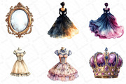Watercolor Victorian Sketch Clipart, an Illustration by DreamPrint404 (Thumbnail 3 of 6)