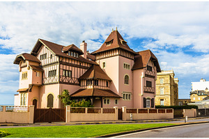 Traditional house in biarritz france aquitaine featuring biarritz, france, an Architecture Photo by Leonid Andronov