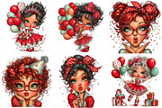 Funny Birthday Party Girl Bundle, an Illustration by Craft Nest (Thumbnail 5 of 9)