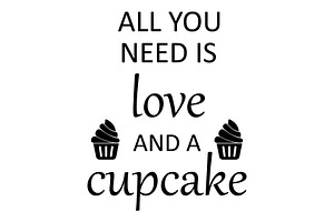 All you need is love and a cupcake, an Illustration by Mark1987