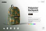 Polyester Backpack Mockup Set, a Merchandise Mockup by creatsy5 (Thumbnail 1 of 7)