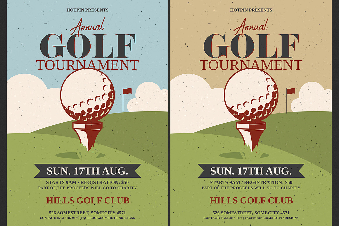 Golf Tournament Flyer Template, a Flyer Template by Hotpin