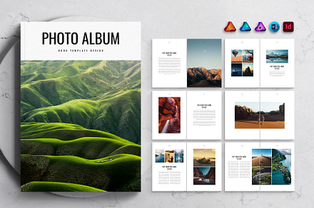 Photo Album Book Template, a Magazine Template by DesignCrest
