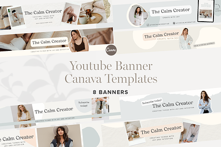 Youtube Banners Canva Template