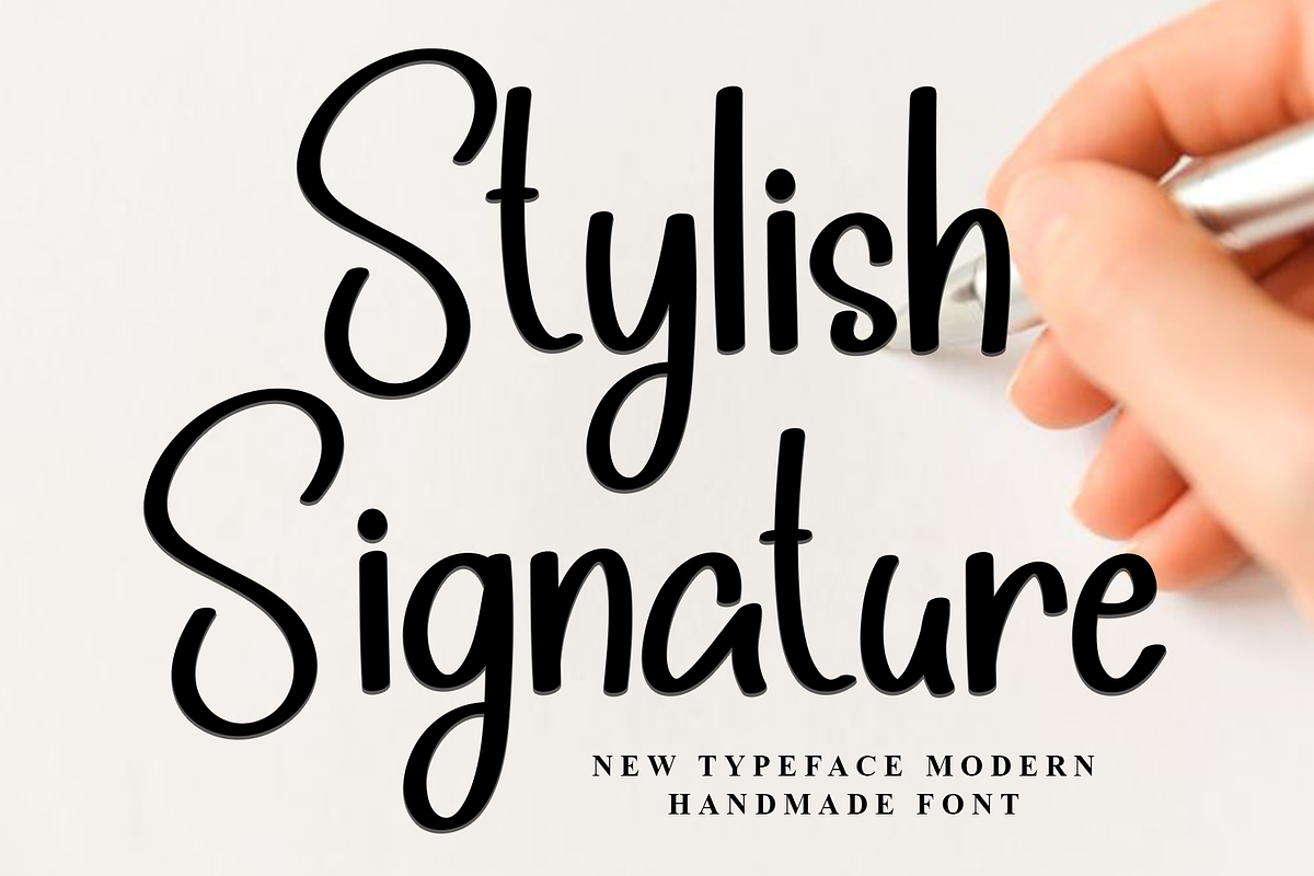Stylish Signature, a Handwritten Font by FreshTypeINK (Photo 1 of 8)