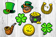 St.Patrick Clipart Set Color Version, an Illustration by V Design Creator (Thumbnail 5 of 8)