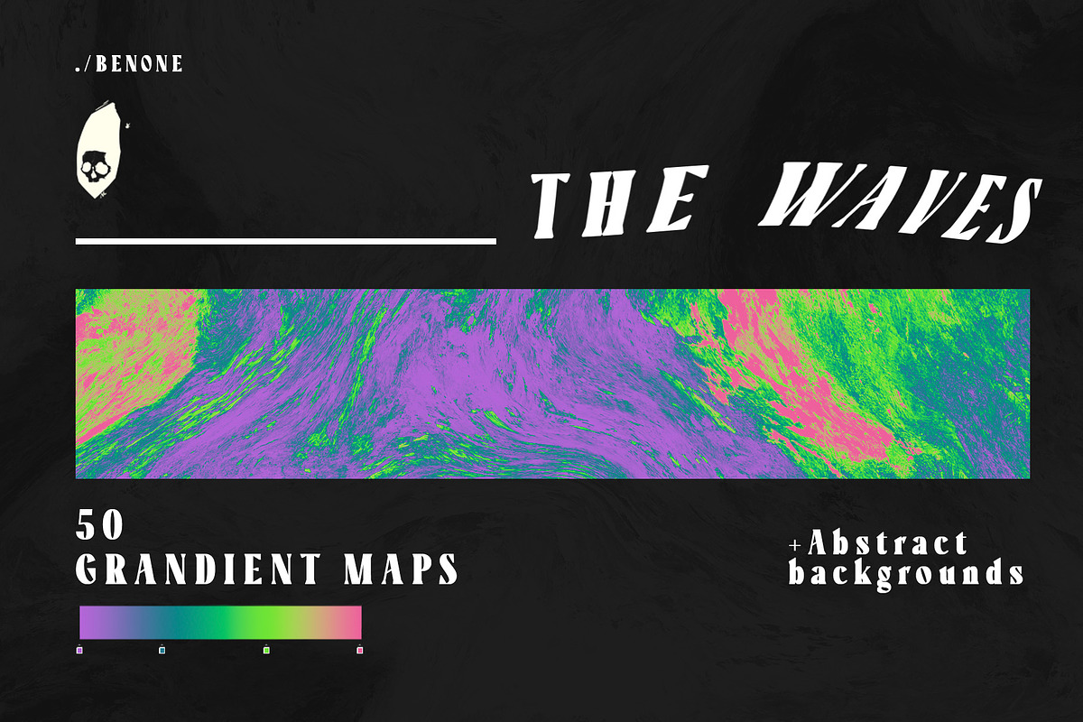 The Waves - Gradient Maps + BG's, a Background Graphic by BeNone Designs (Photo 1 of 4)