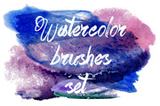 Watercolor brushes set., a Brush Add-On by redstudio (Thumbnail 1 of 8)