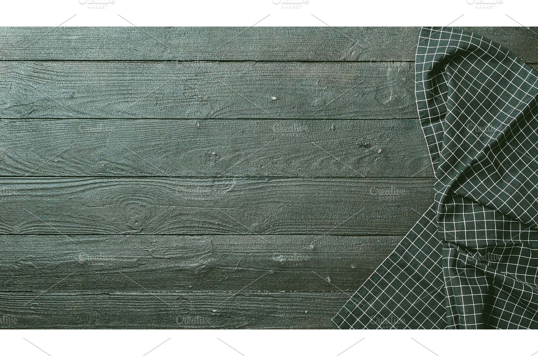 Gray wooden table with kitchen, an Abstract Photo by Fascinadora