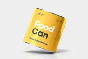 Food Can Mock-up, a Packaging Mockup by zippypixelstudio (Thumbnail 5 of 15)