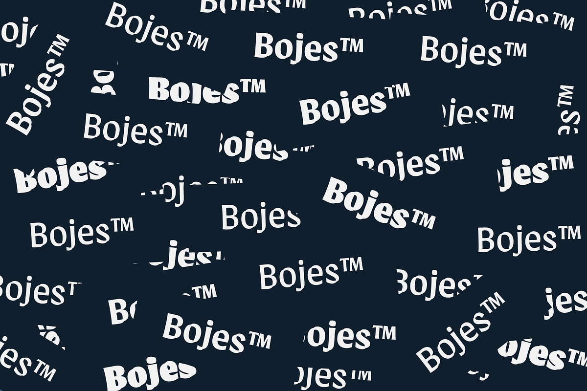 Bojes Typeface preview 7