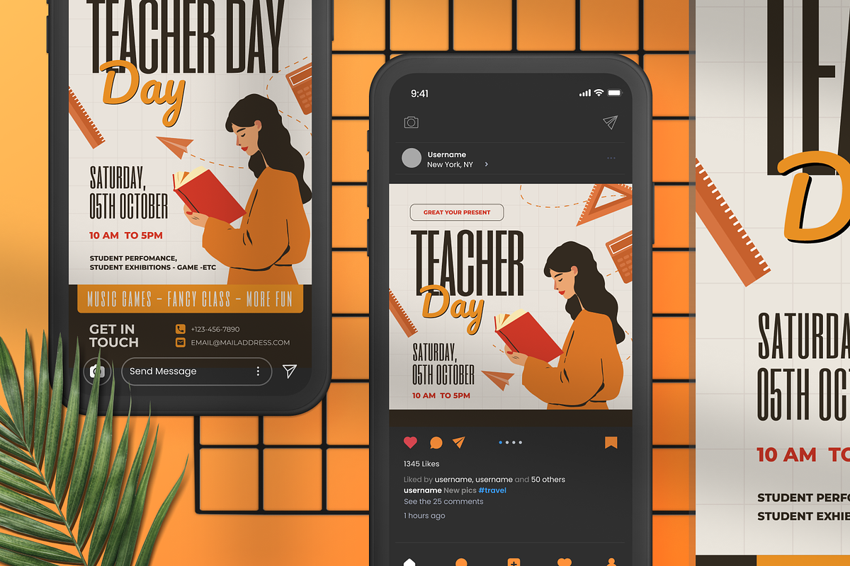 World Teacher's Day Event Flyer, a Flyer Template by Annora Studio (Photo 2 of 4)