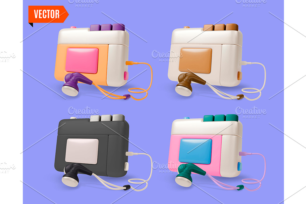 3d Different Analog Device Set, an Object Graphic by 35lab (Photo 4 of 4)
