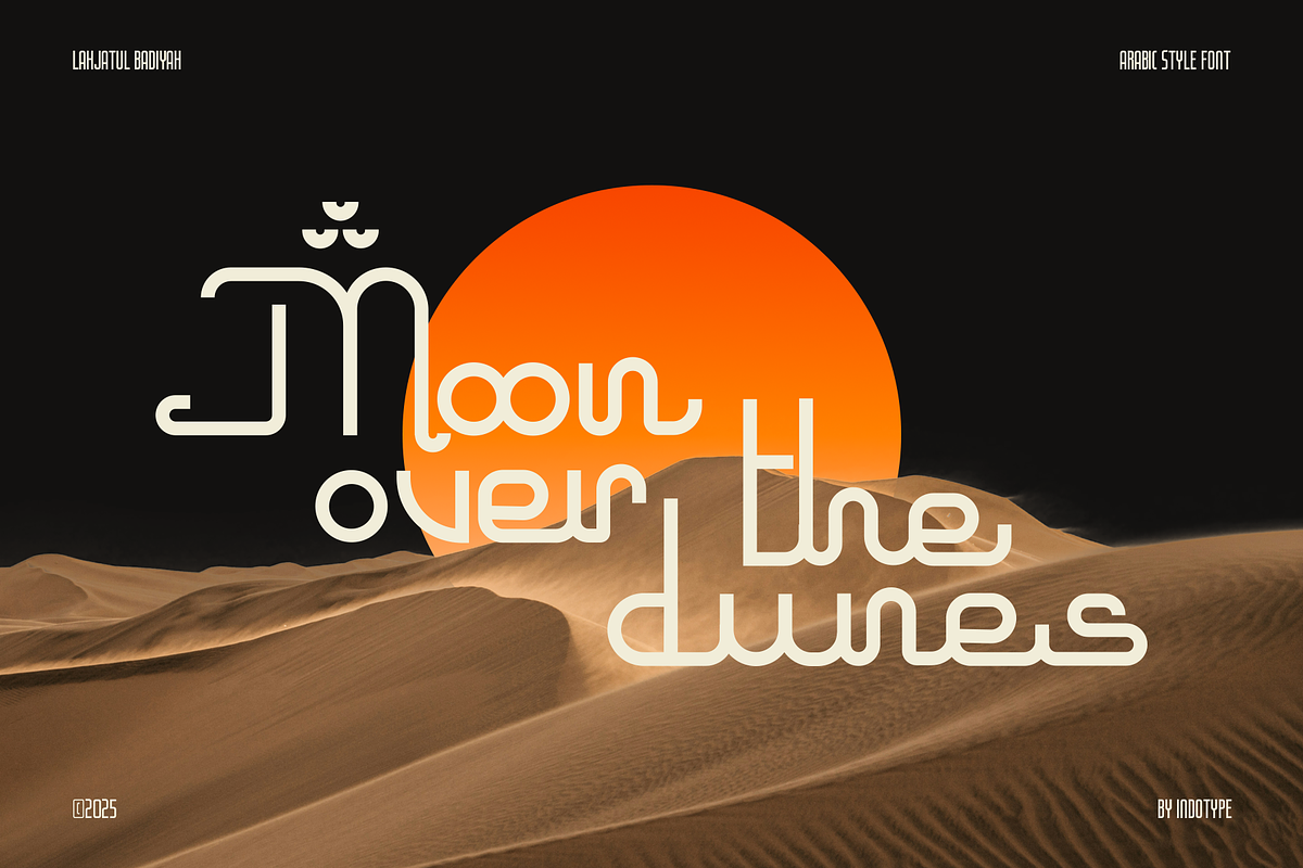 Lahjatul Badiyah - Arabic Display, a Font by Indotype Foundry (Photo 9 of 10)