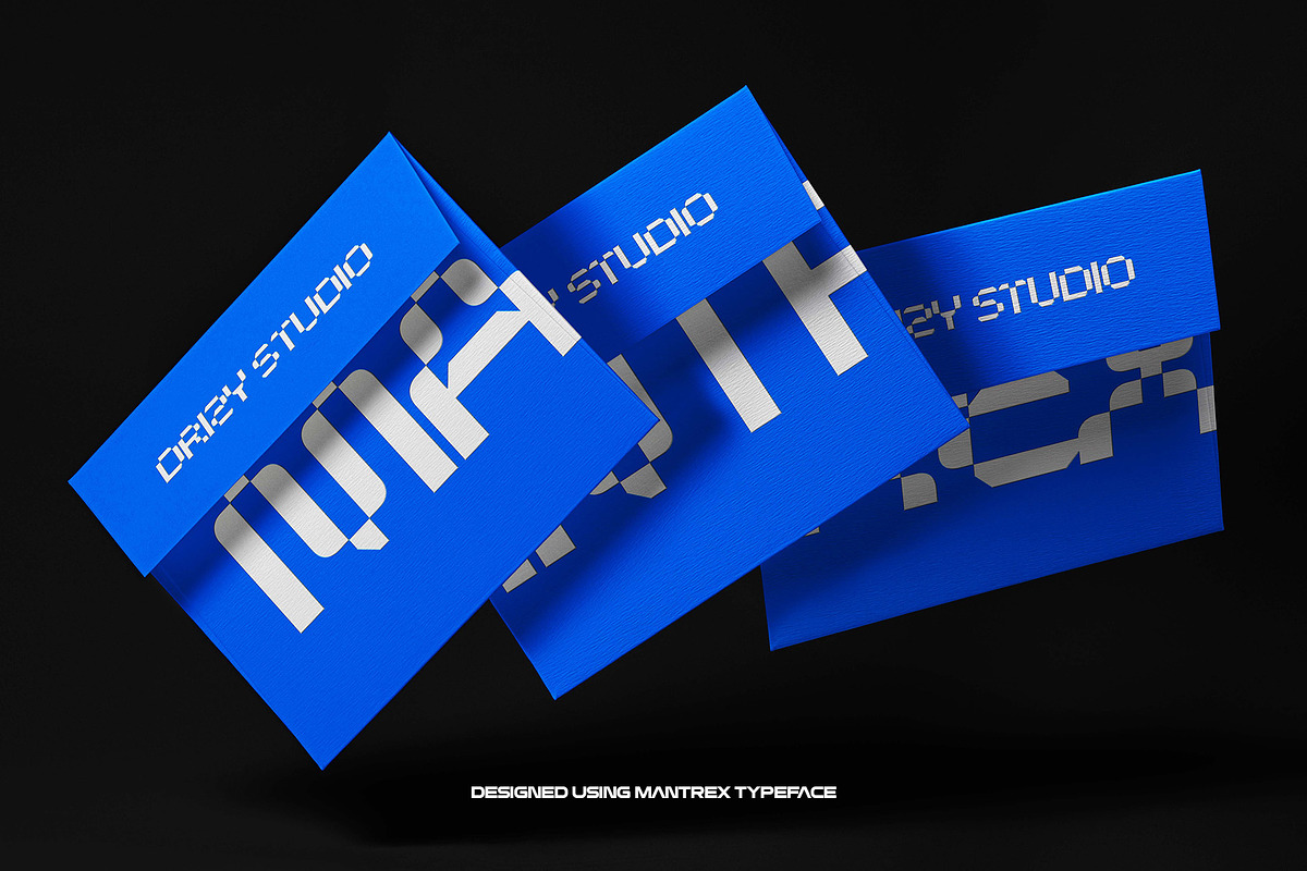 Mantrex - Futuristic Display Font, a Sans Serif Font by Drizy (Photo 9 of 10)