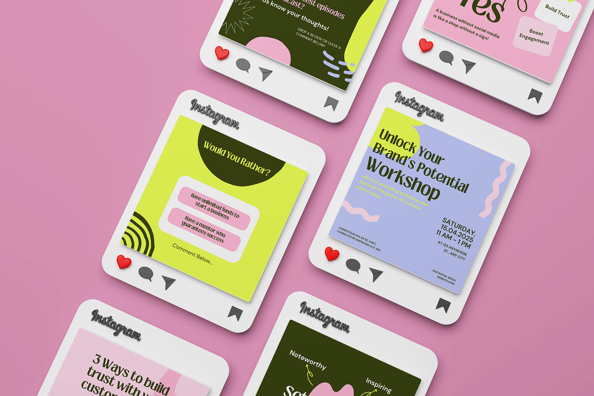 Business Social Canva Templates Kit, a Social Media Template by Soul & Maeum Store (Photo 6 of 6)