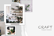 CRAFT Instagram content templates, a Social Media Template by Kristina Dubnovitskaya (Thumbnail 1 of 5)