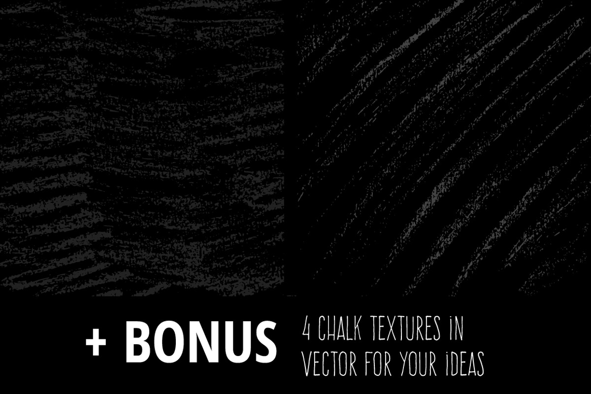 Mini Pack vector Chalk Brushes, a Brush Add-On by LarysaZabrotskaya (Photo 5 of 5)