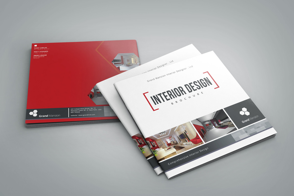 INTERIOR DESIGN • Square Brochure •, a Brochure Template by Kingtown (Photo 5 of 5)